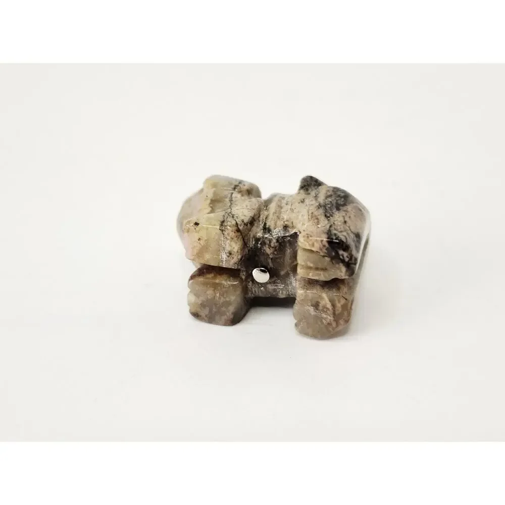 Miniature Carved Soapstone Dog Pendant / Charm